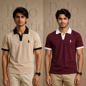 Ralf Polo 2pcs (Baige, Wine)