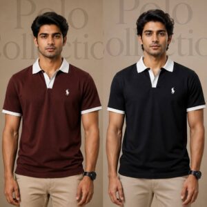 Ralf Polo 2pcs (Coffee, Black)