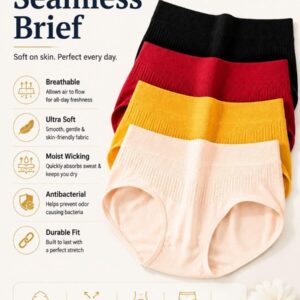 Women's Hipster High-Rise Soft Panties (1 Pcs)
